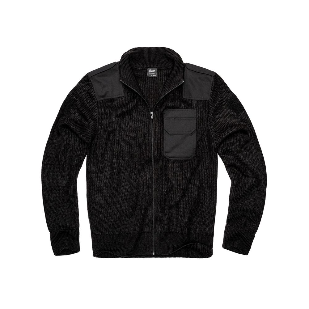 Brandit - BW Cardigan Zip Sweater - Black